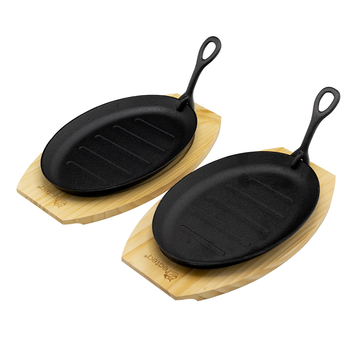 Cast Iron Skillet Plate Set